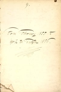 Journaux de Thomas Butler Gunn - Volume 7, page 5, 1855-1856