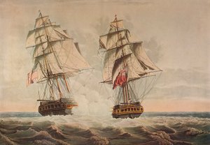 Capture du Président, vers 1815 - Thomas Buttersworth