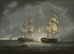 Action de course entre la frégate américaine President et le H.M.S. Endymion