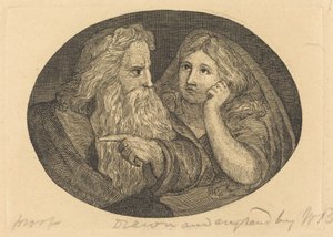 Lear et Cordelia - Thomas Butts, Jr. after William Blake