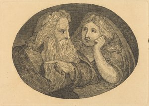 Lear et Cordelia - Thomas Butts, Jr. after William Blake