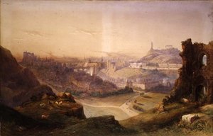 Édimbourg depuis Salisbury Crags - Thomas Charles Leeson Rowbotham