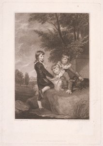 Thomas Philip troisième Lord Grantham, plus tard Comte De Grey, avec ses frères, Frederick John et Philip - Thomas Cheesman