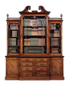 Bibliothèque secrétaire George III, vers 1765