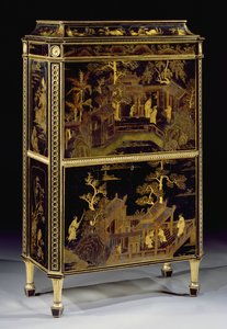Secrétaire laqué pour dame, fabriqué pour Harewood House - Thomas Chippendale