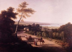 Paysage avec paysans près de Naples
