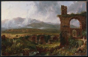 Une vue près de Tivoli (le matin) - Thomas Cole