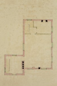 Plan du deuxième étage de la villa proposée à Catskill