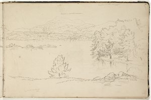 Hoosick ou Saddle Mountain et lac près de Pittsfield, vers 1832 - Thomas Cole