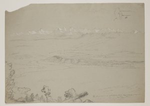 Lac Yverdon ou Neuchâtel depuis la colline Chaumont, Suisse, 1841