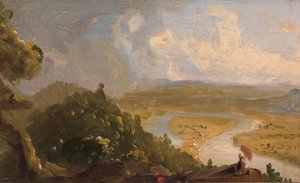 Esquisse pour Vue depuis Mount Holyoke, Northampton, Massachusetts, après un orage (Le Méandre)