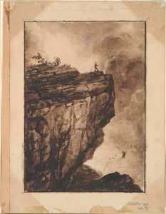 Le Diable jetant le moine du précipice