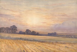 Paysage au coucher du soleil