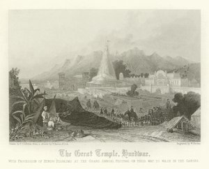 Le Grand Temple, Hurdwar, Inde - Thomas Colman Dibdin