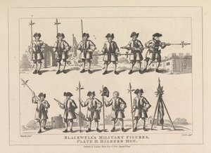 Figures militaires de Blackwell, Planche II, Hommes à hallebarde - Thomas Cook