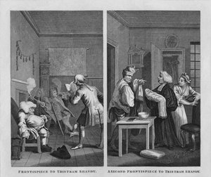 Frontispices de Tristram Shandy, 1808, 1827
