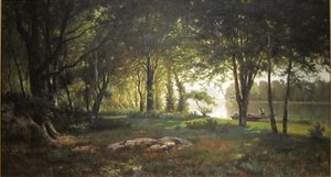 Paysage, rivière et forêt