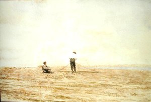 Réparer le filet - Thomas Cowperthwait Eakins