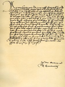 Lettre de Thomas Cranmer à Thomas Cromwell, Ford, 13 août 1537