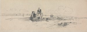 Figures sur le rivage - Thomas Creswick
