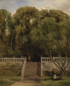 Sur la terrasse à Haddon Hall, Derbyshire
