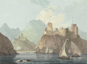 Vue est des forts Jellali et Merani, Muscat