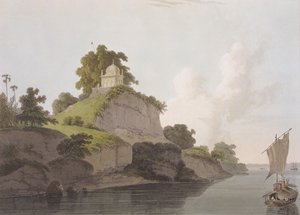 Temple hindou près de Currah, sur le fleuve Gange, de 