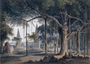 Temples hindous à Agori, Uttar Pradesh - Thomas Daniell