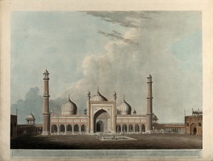 Le Jummah Musjed, Delhi - Thomas Daniell