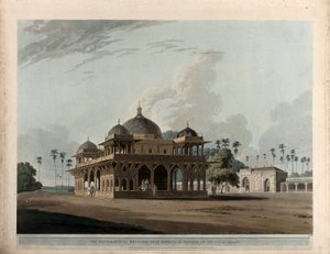Le mausolée de Mucdoom Shah Dowlut, à Moneah - Thomas Daniell