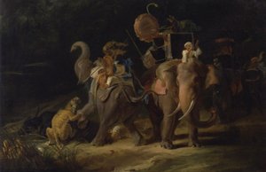 Chasse au tigre dans les Indes orientales
