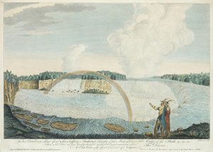 Vue est de la grande cataracte du Niagara, gravée par J. Fougeron, vers 1763-68