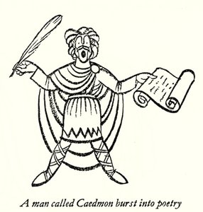Caedmon (lithographie) - Thomas Derrick