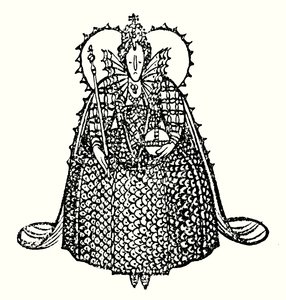 Reine Elizabeth I (lithographie) - Thomas Derrick