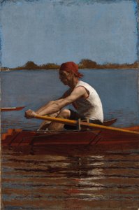 John Biglin dans un skiff simple - Thomas Eakins