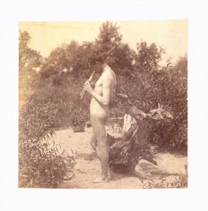 Étude de joueur de cornemuse debout pour Arcadia - Thomas Eakins