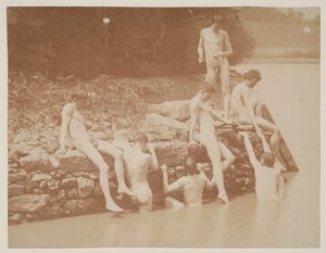Étude pour la natation, 1883