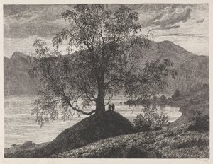 Le vieux bouleau à Slinde, Sognefjord - Thomas Fearnley