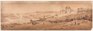 Une sélection de vingt des vues les plus pittoresques de Paris : Vue depuis la terrasse du palais à St. Germain-en-Laye, l