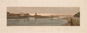 Sélection de vingt des vues les plus pittoresques de Paris : Vue du village de Chaillot, 1803 - Thomas Girtin