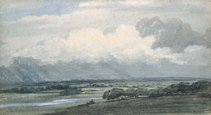 Paysage avec ciel orageux, vers 1800