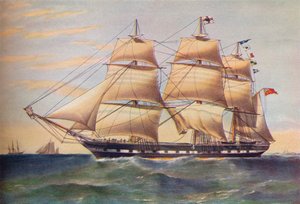 Clipper Ship, Sussex, c1853 - Thomas Goldsworth Dutton