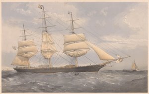Le Clipper Ship Norman Court, vers 1868-74