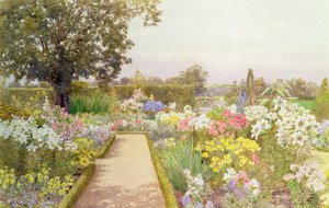La bordure de lys à Great Tangley Manor, Surrey - Thomas H. Hunn