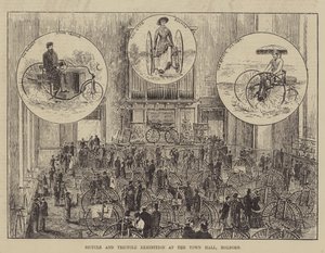 Exposition de bicyclettes et tricycles à la mairie de Holborn - Thomas Harrington Wilson
