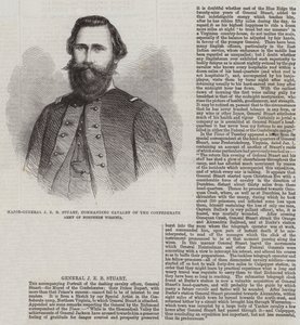 Major-Général J E B Stuart, commandant la cavalerie de l