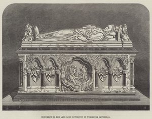 Monument au défunt Lord Lyttelton dans la cathédrale de Worcester - Thomas Harrington Wilson