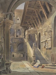 Cour du Bargello, Florence, 1839