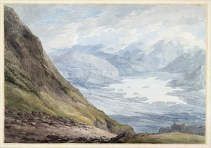 Vue de Skiddaw sur Derwentwater