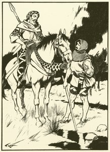 Charlemagne et le charbonnier (gravure) - Thomas Heath Robinson